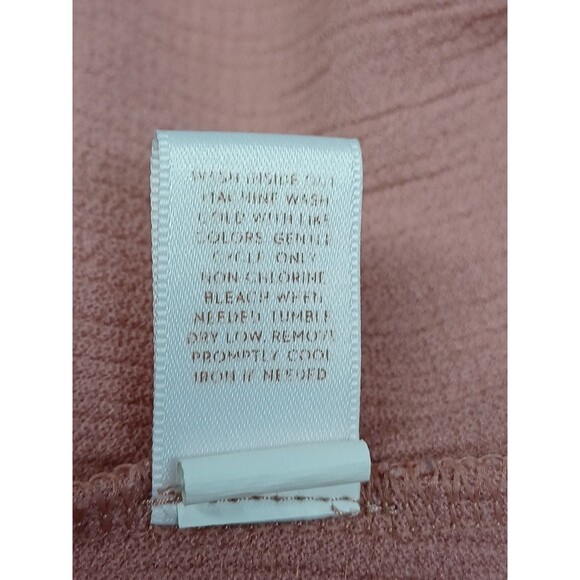 Lauren Conrad Top Sz S Womens Rose Pink Bell Sleeve Stretch Lace/Eyelet - Picture 8 of 8